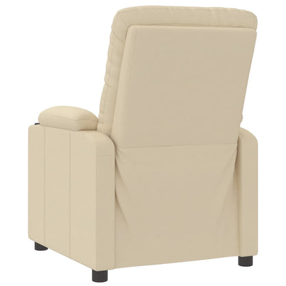 vidaXL Relaxsessel Creme Stoff