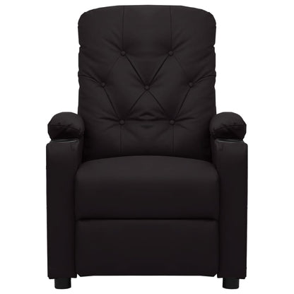 vidaXL Relaxsessel Schwarz Kunstleder