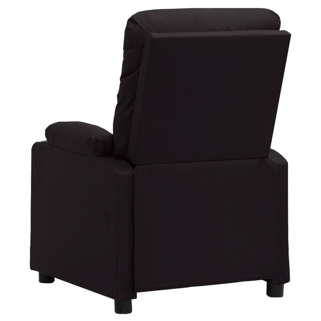 vidaXL Relaxsessel Schwarz Kunstleder