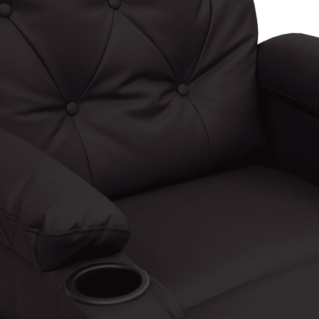 vidaXL Relaxsessel Schwarz Kunstleder