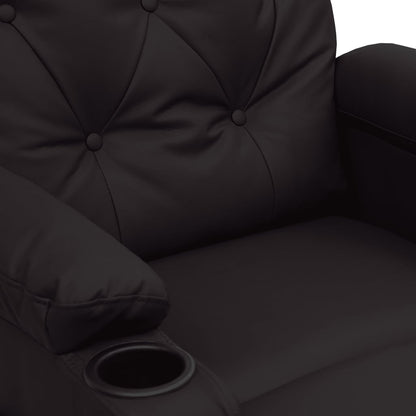 vidaXL Relaxsessel Schwarz Kunstleder