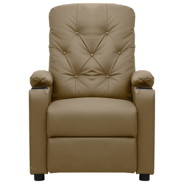 vidaXL Relaxsessel Cappuccino-Braun Kunstleder