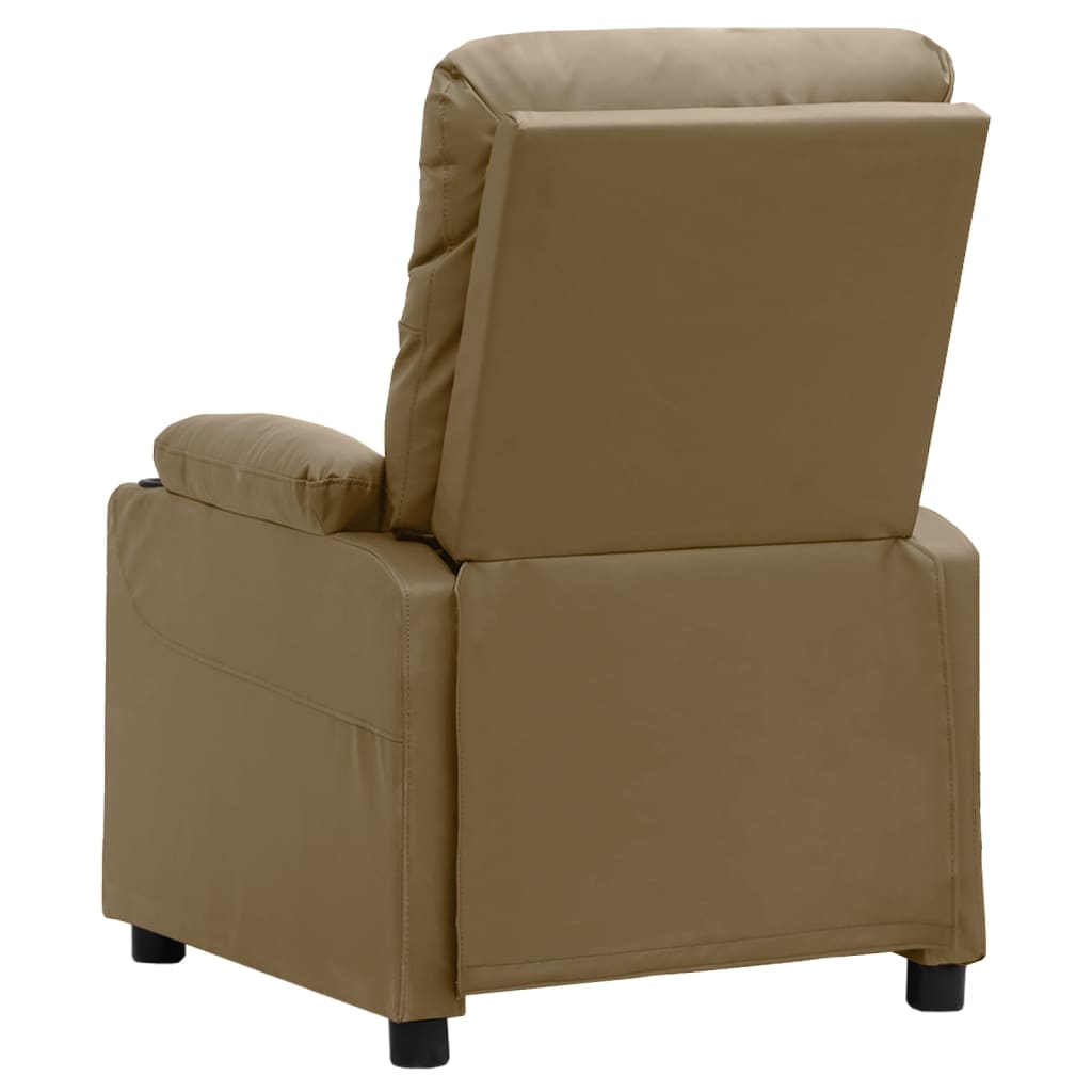vidaXL Relaxsessel Cappuccino-Braun Kunstleder