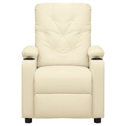 vidaXL Relaxsessel Creme Kunstleder