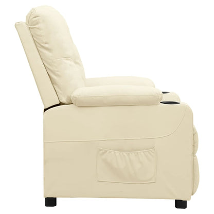 vidaXL Relaxsessel Creme Kunstleder