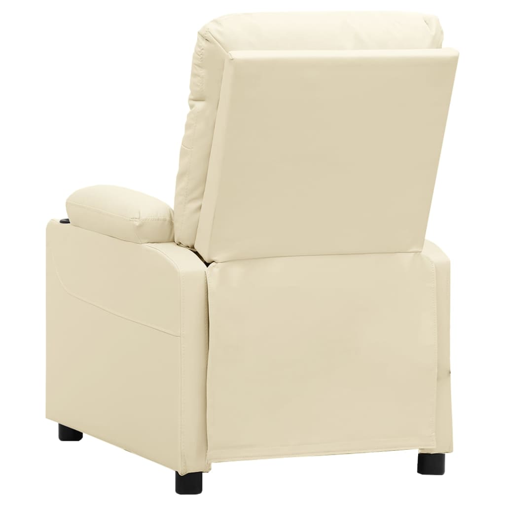 vidaXL Relaxsessel Creme Kunstleder