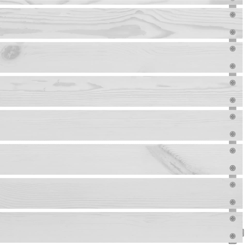 vidaXL Salon de jardin 4 pcs Blanc Bois de pin massif