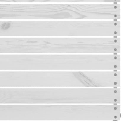vidaXL Salon de jardin 4 pcs Blanc Bois de pin massif