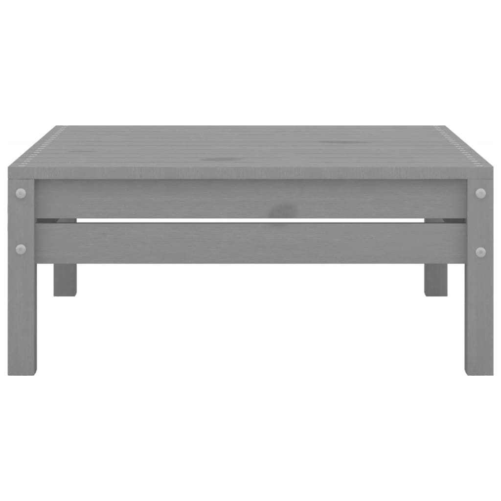 vidaXL 9-tlg. Garten-Lounge-Set Grau Kiefer Massivholz