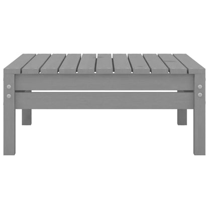 vidaXL 9-tlg. Garten-Lounge-Set Grau Kiefer Massivholz