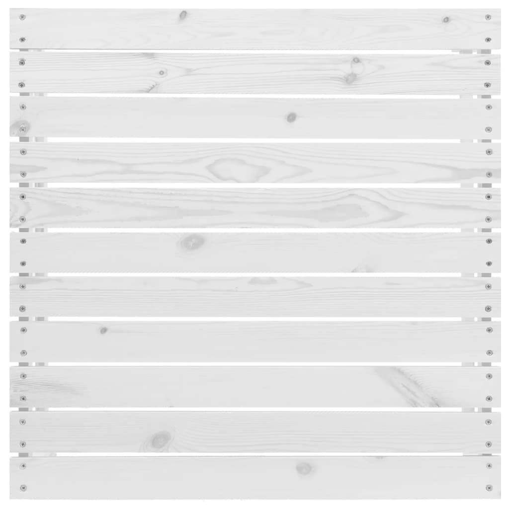 vidaXL Salon de jardin 4 pcs Blanc Bois de pin massif