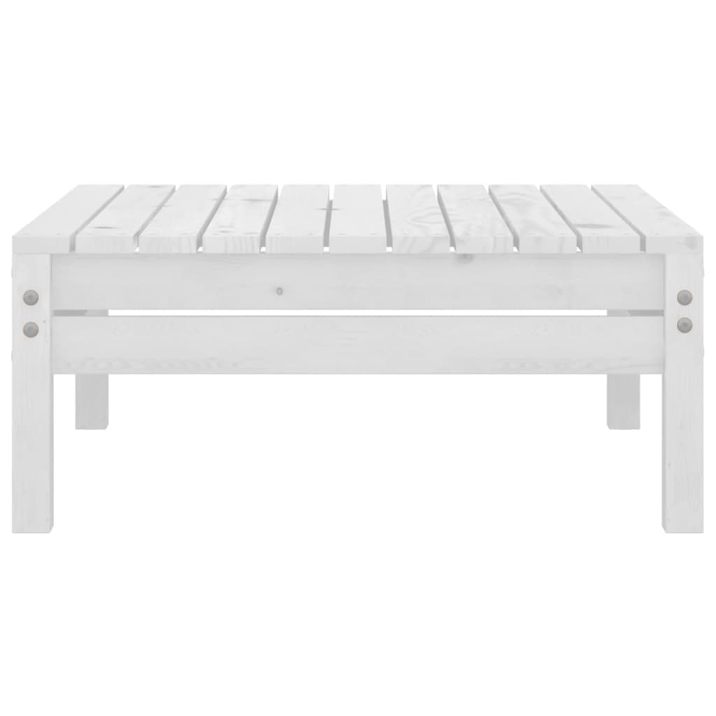 vidaXL 4-tlg. Garten-Lounge-Set Weiß Kiefer Massivholz