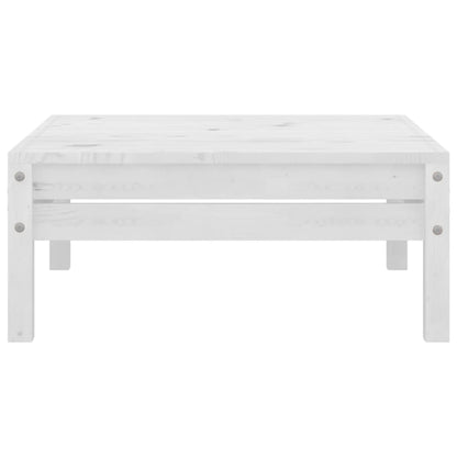 vidaXL 4-tlg. Garten-Lounge-Set Weiß Kiefer Massivholz