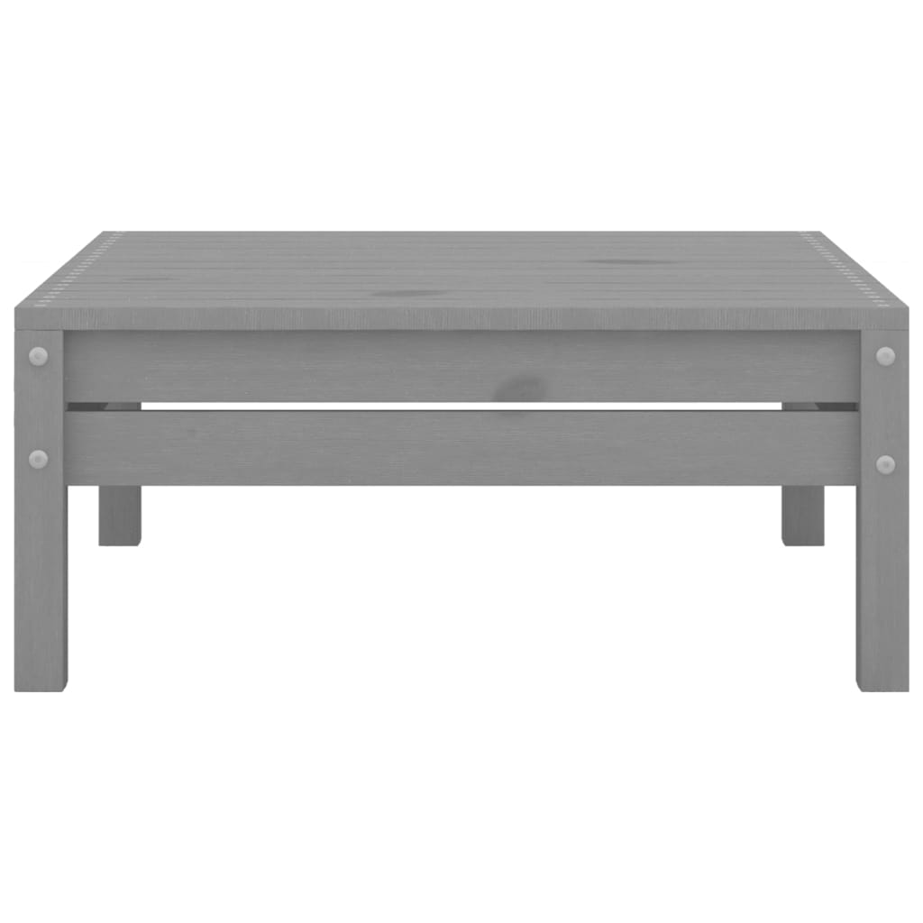 vidaXL 9-tlg. Garten-Lounge-Set Grau Kiefer Massivholz