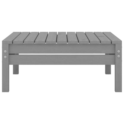 vidaXL 9-tlg. Garten-Lounge-Set Grau Kiefer Massivholz