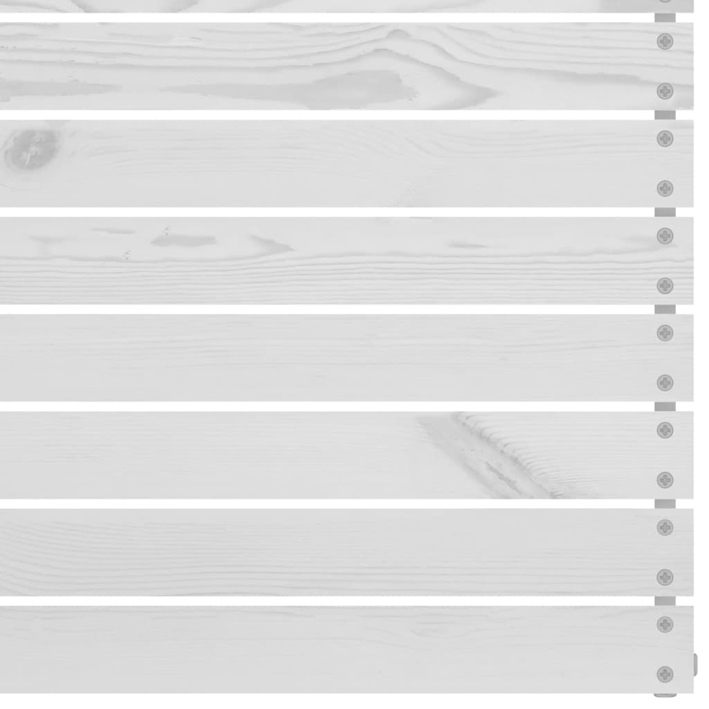 vidaXL Salon de jardin 4 pcs Blanc Bois de pin massif