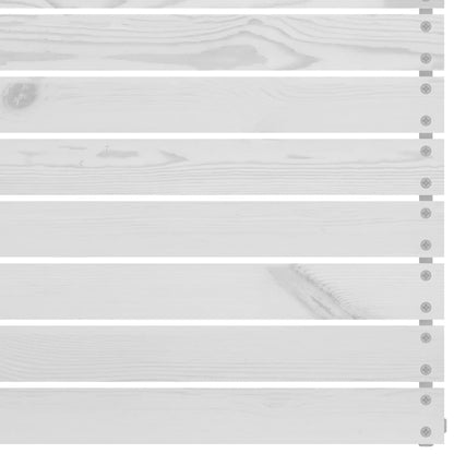 vidaXL Salon de jardin 4 pcs Blanc Bois de pin massif