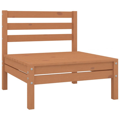 vidaXL 10-tlg. Garten-Lounge-Set Massivholz Kiefer Honigbraun