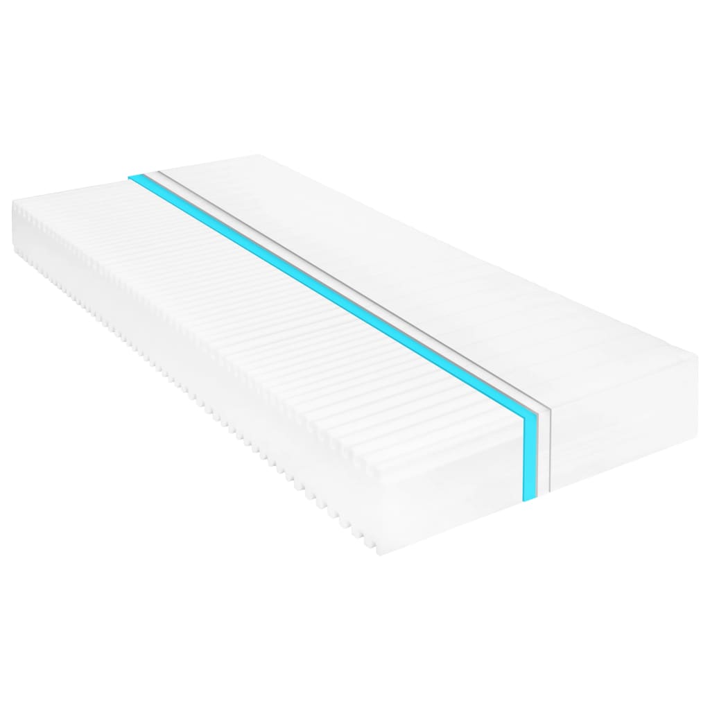 vidaXL Lit de repos avec matelas 90x200 cm Bois de pin massif Blanc