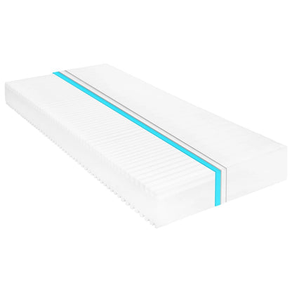 vidaXL Lit de repos avec matelas 90x200 cm Bois de pin massif Blanc
