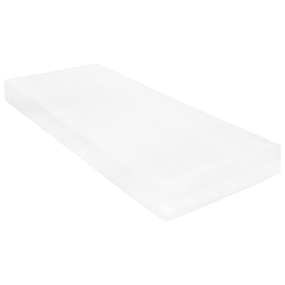 vidaXL Lit de repos avec matelas 90x200 cm Bois de pin massif Blanc