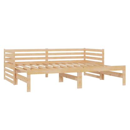 vidaXL Lit de repos gigogne 2x(90x200) cm Pin massif