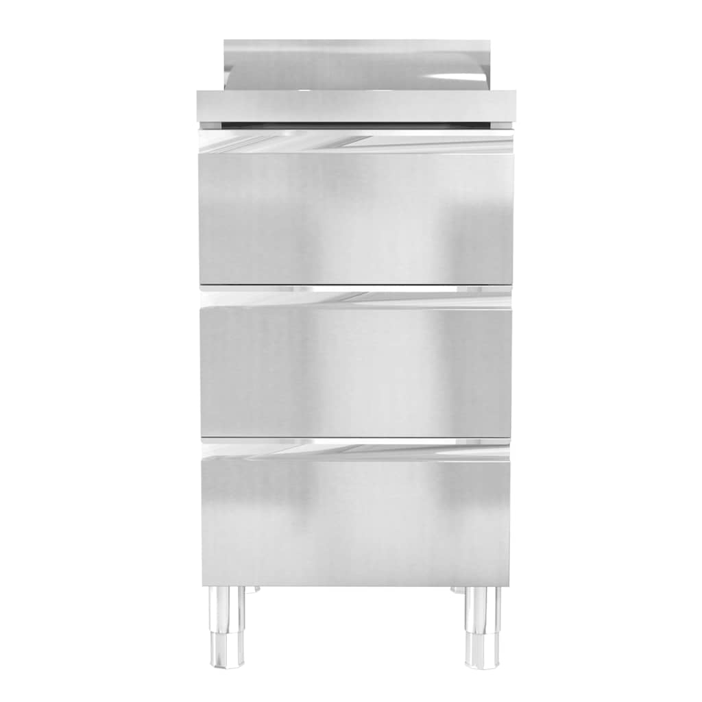 Gewerbliche Küchenschränke 3-tlg. Edelstahl