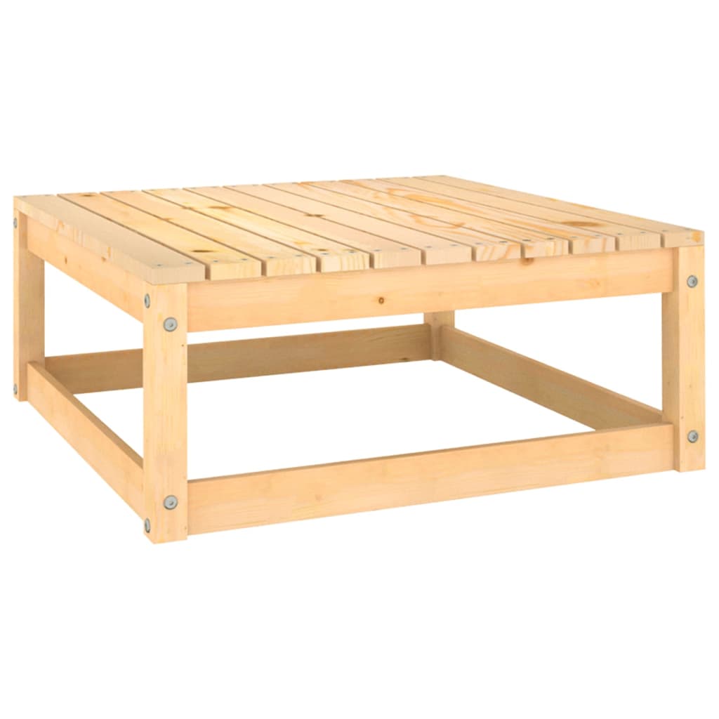 vidaXL Repose-pieds de jardin avec coussins 2 pcs Bois de pin massif