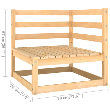 vidaXL Salon de jardin 4 pièces avec coussins Bois de pin massif