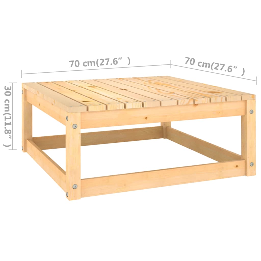 vidaXL 4-tlg. Garten-Lounge-Set mit Kissen Massivholz Kiefer