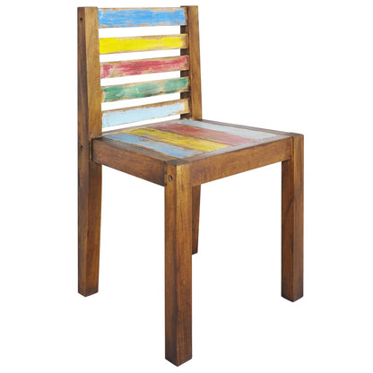 vidaXL Chaises de salle à manger 6 pcs Bois de récupération massif