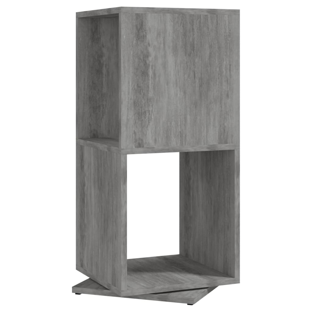 vidaXL Drehregal Betongrau 34,5x34,5x75,5 cm Holzwerkstoff