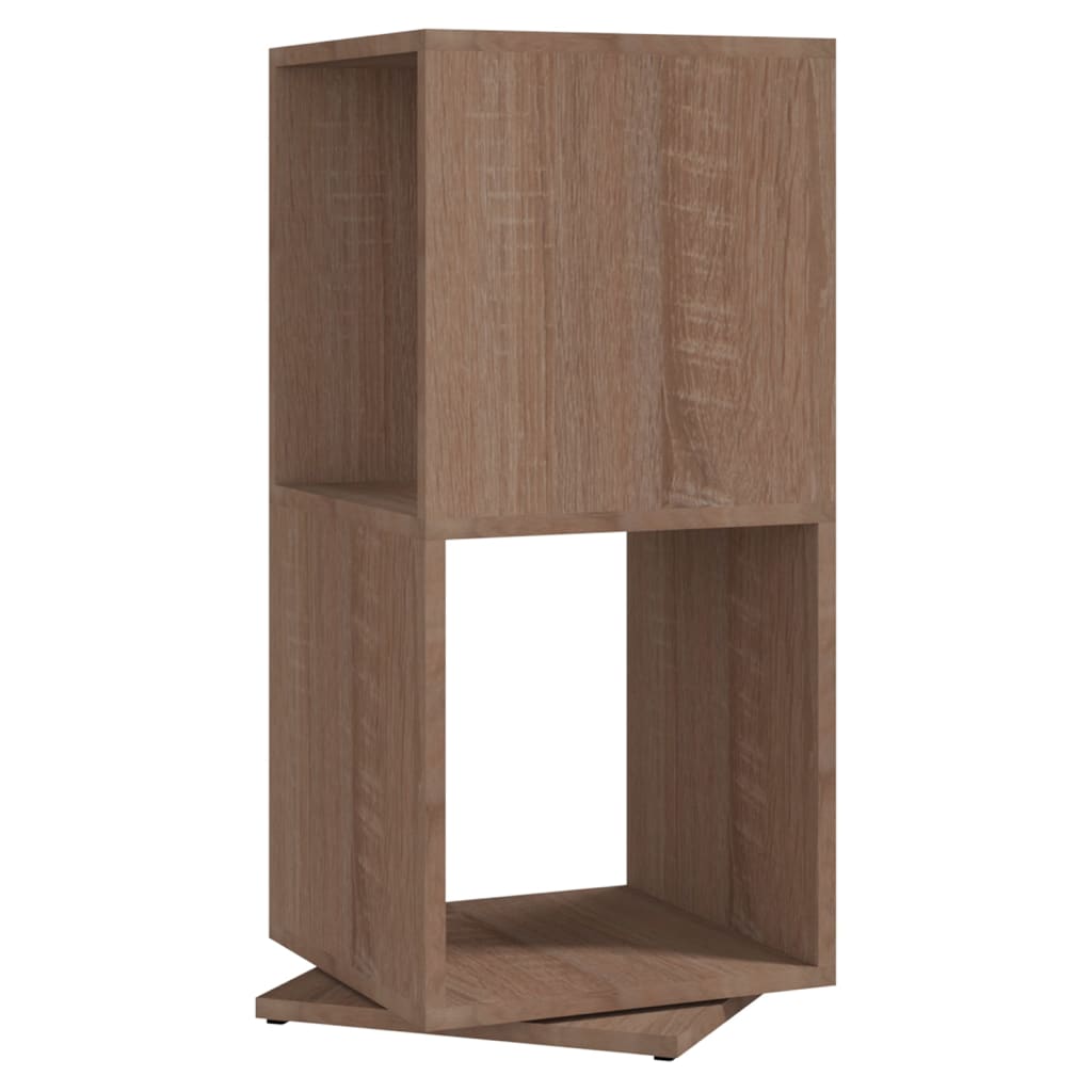 vidaXL Étagère tournante Chêne Sonoma 34,5x34,5x75,5 cm Bois d'ingénierie