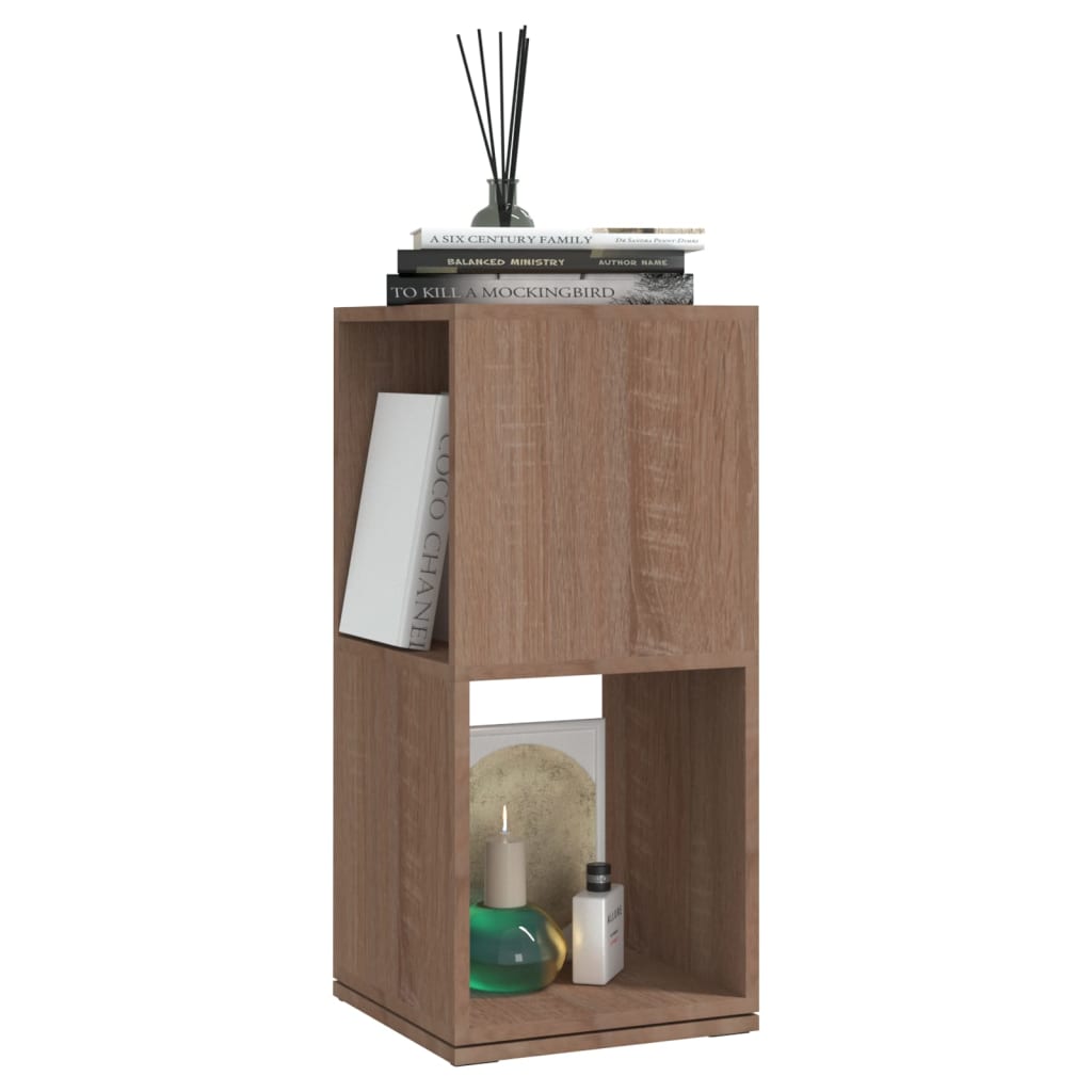 vidaXL Étagère tournante Chêne Sonoma 34,5x34,5x75,5 cm Bois d'ingénierie