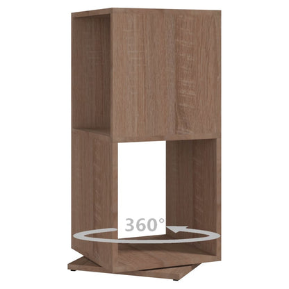 vidaXL Étagère tournante Chêne Sonoma 34,5x34,5x75,5 cm Bois d'ingénierie