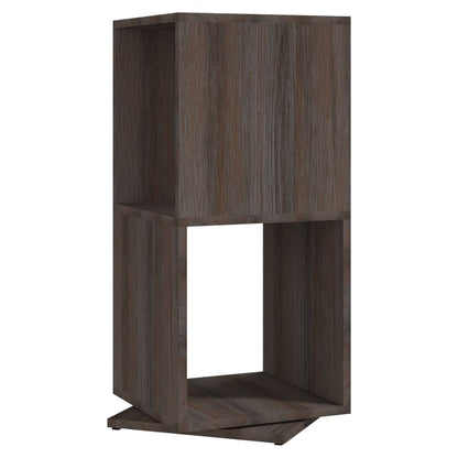 vidaXL Drehregal Grau und Sonoma-Eiche 34,5x34,5x75,5 cm Holzwerkstoff