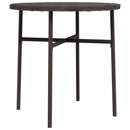 vidaXL Beistelltisch Braun 45 cm Poly Rattan