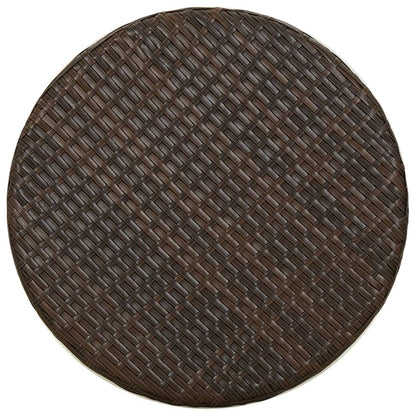 vidaXL Beistelltisch Braun 45 cm Poly Rattan