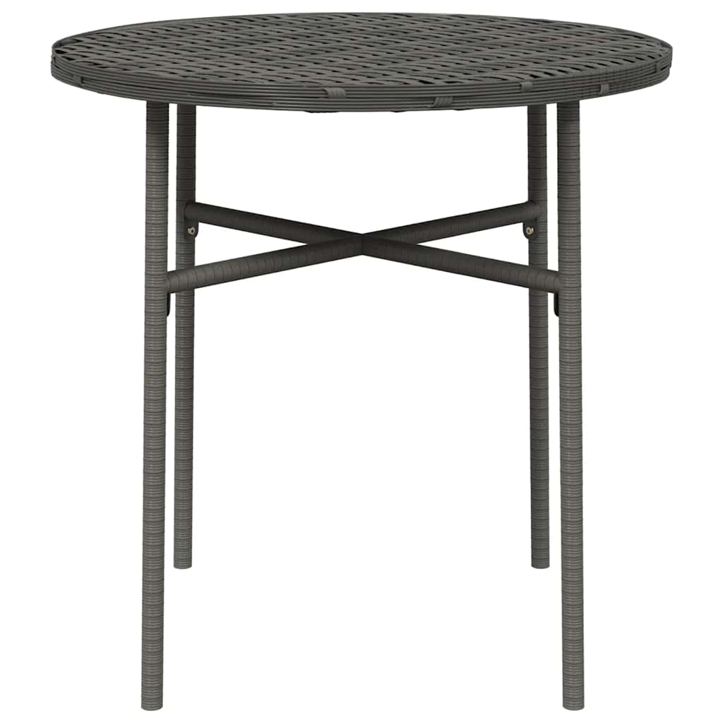 vidaXL Beistelltisch Grau 45 cm Poly Rattan