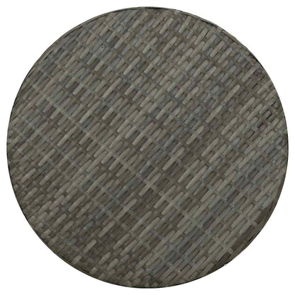 vidaXL Beistelltisch Grau 45 cm Poly Rattan