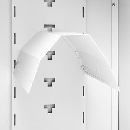 Sattelschrank Weiß 53x53x105 cm Stahl