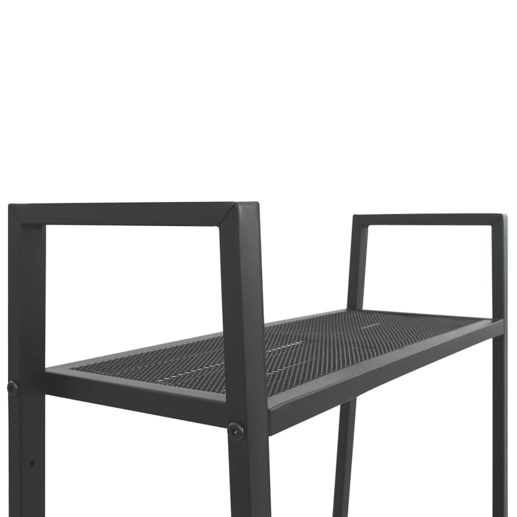 vidaXL Étagère échelle à 4 niveaux en métal anthracite