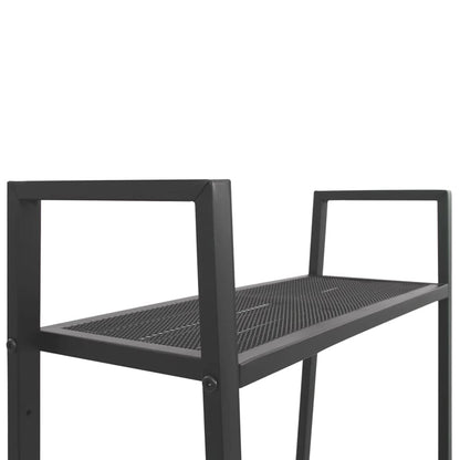 vidaXL Étagère échelle à 4 niveaux en métal anthracite