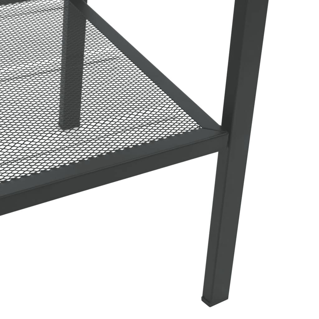 vidaXL Étagère échelle à 4 niveaux en métal anthracite
