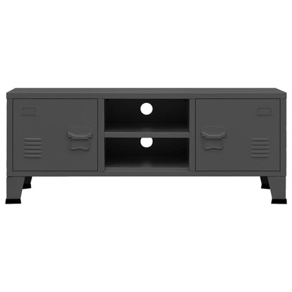 vidaXL TV-Schrank Industrie-Stil Anthrazit 105x35x42 cm Metall