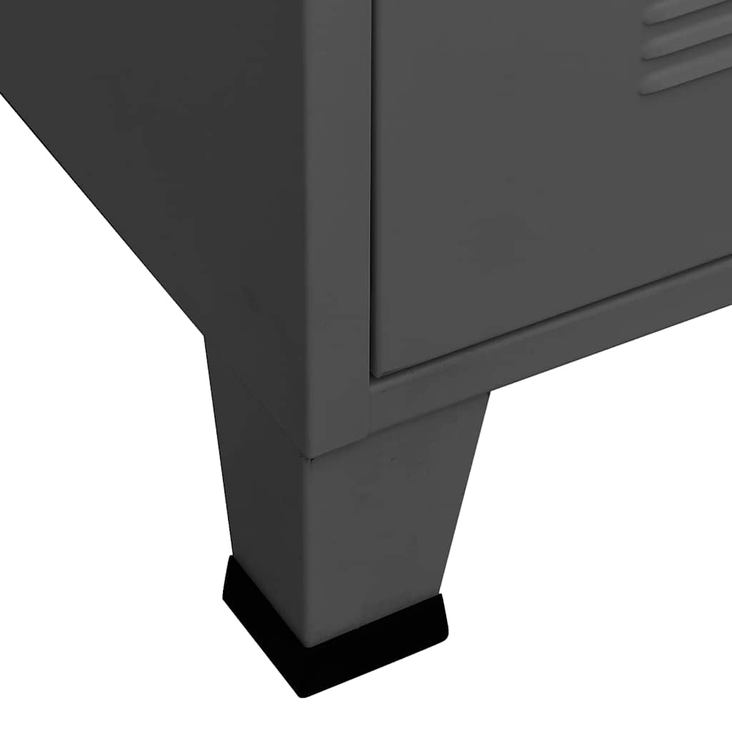 vidaXL TV-Schrank Industrie-Stil Anthrazit 105x35x42 cm Metall