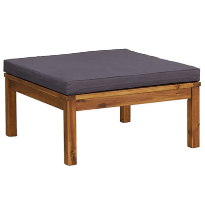 vidaXL Salon de jardin 4 pcs avec coussins Bois d'acacia massif