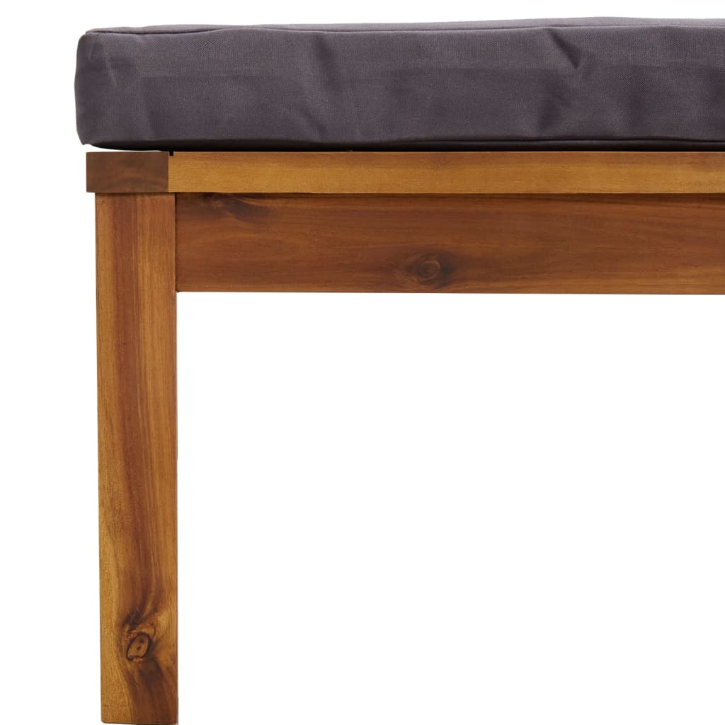 vidaXL Salon de jardin 4 pcs avec coussins Bois d'acacia massif