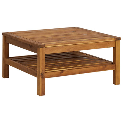 vidaXL Ensemble de jardin 4 pièces avec coussins crème en bois d'acacia massif