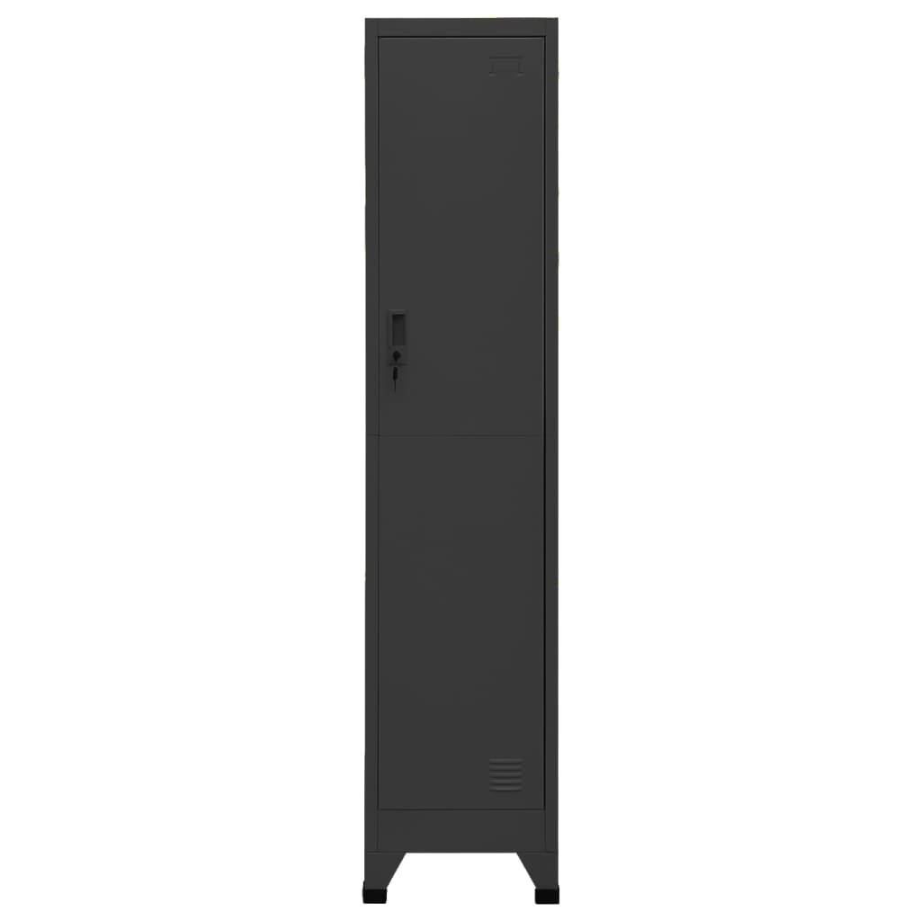 vidaXL Schließfachschrank Anthrazit 38x45x180 cm Stahl